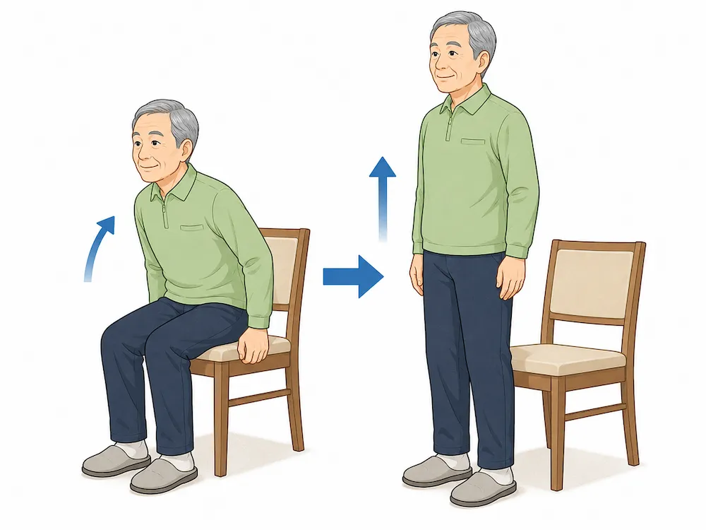 椅子からの立ち上がり運動